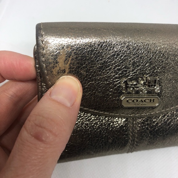 Coach Pewter Card Holder Wallet - Picture 2 of 7